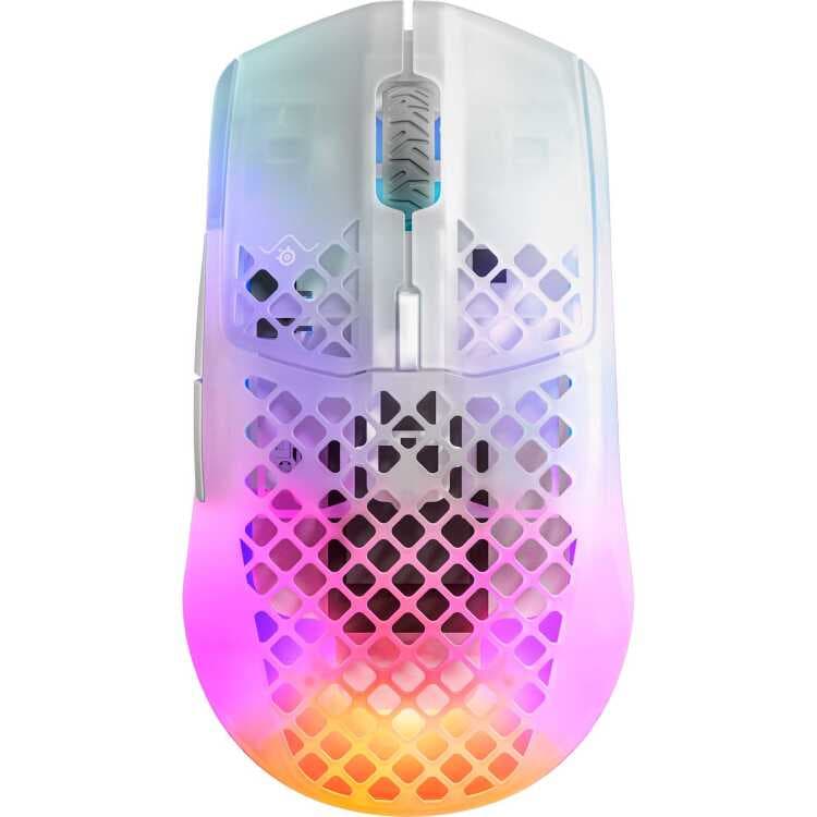 SteelSeries Aerox 3 Wireless Ghost 2022 gaming muis — afbeelding 1