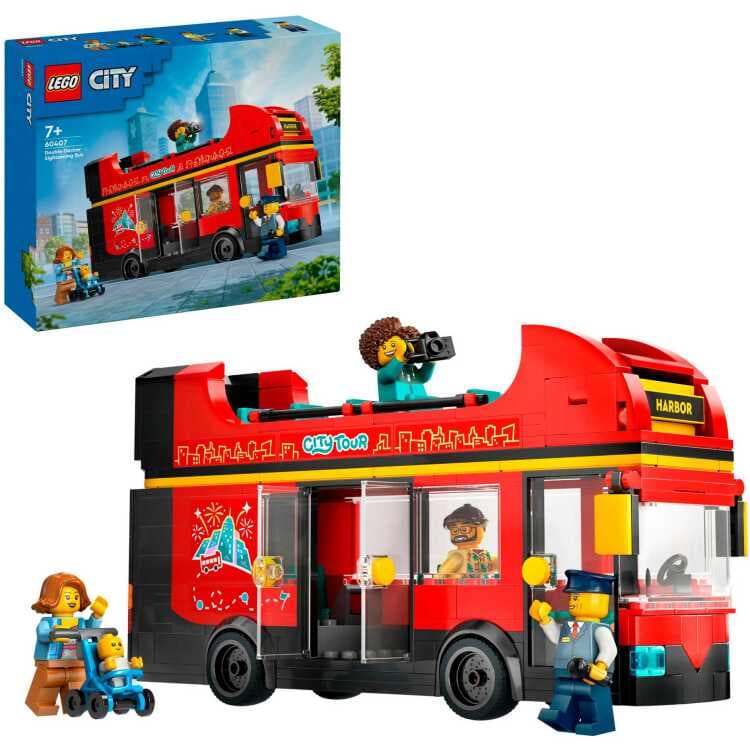 LEGO City - Toeristische rode dubbeldekker Constructiespeelgoed — afbeelding 1