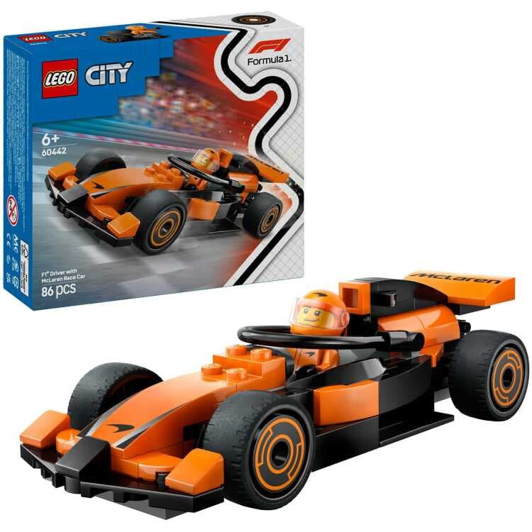 LEGO City - F1 coureur met McLaren racewagen Constructiespeelgoed — afbeelding 1