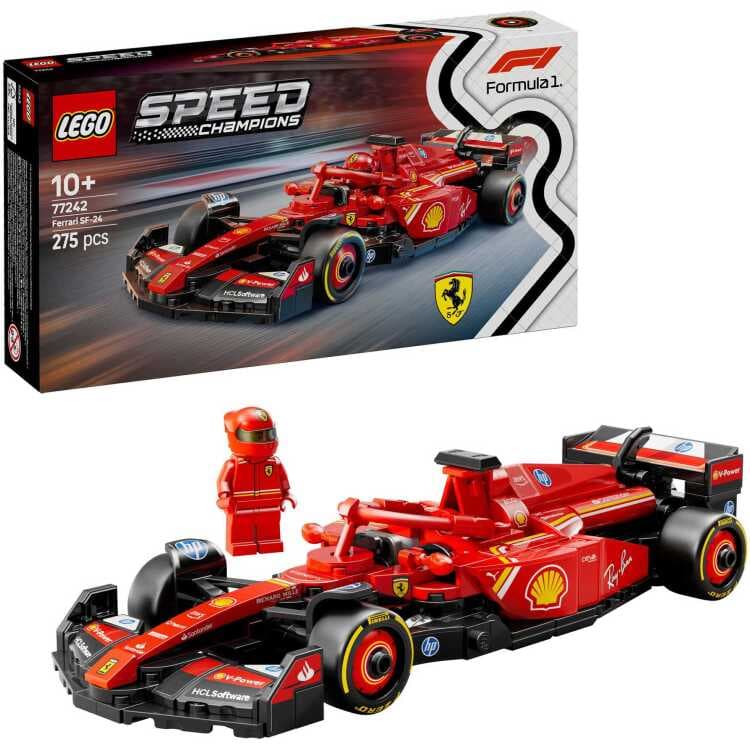 LEGO Speed Champions - Ferrari SF-24 F1 racewagen Constructiespeelgoed — afbeelding 1