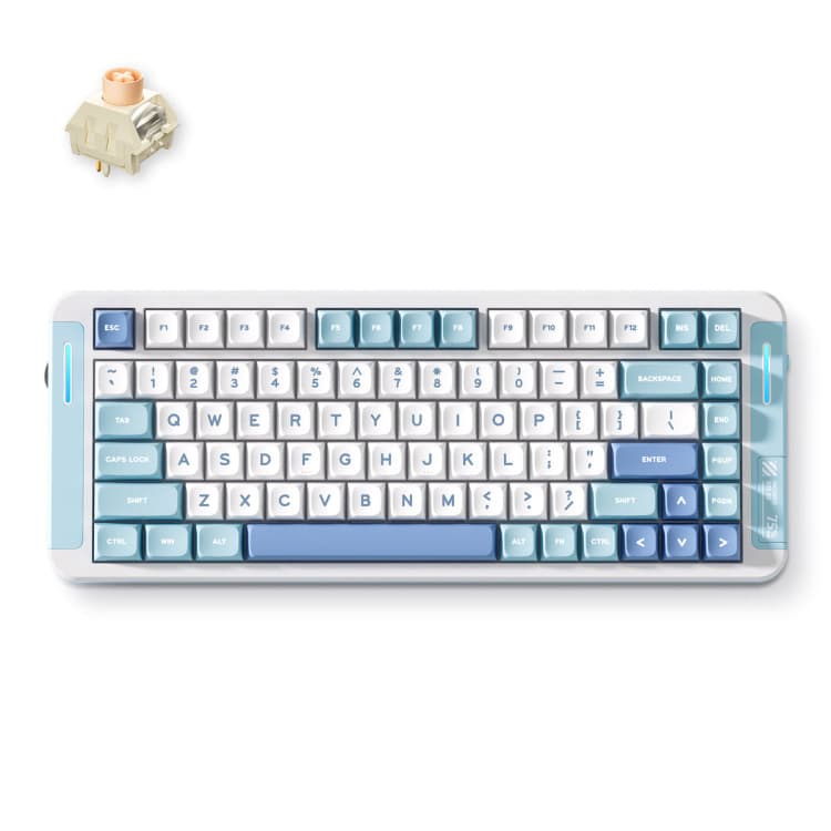 MCHOSE X75 V2 Blue Icy Creamsicle Custom Mechanical Keyboard toetsenbord — afbeelding 1
