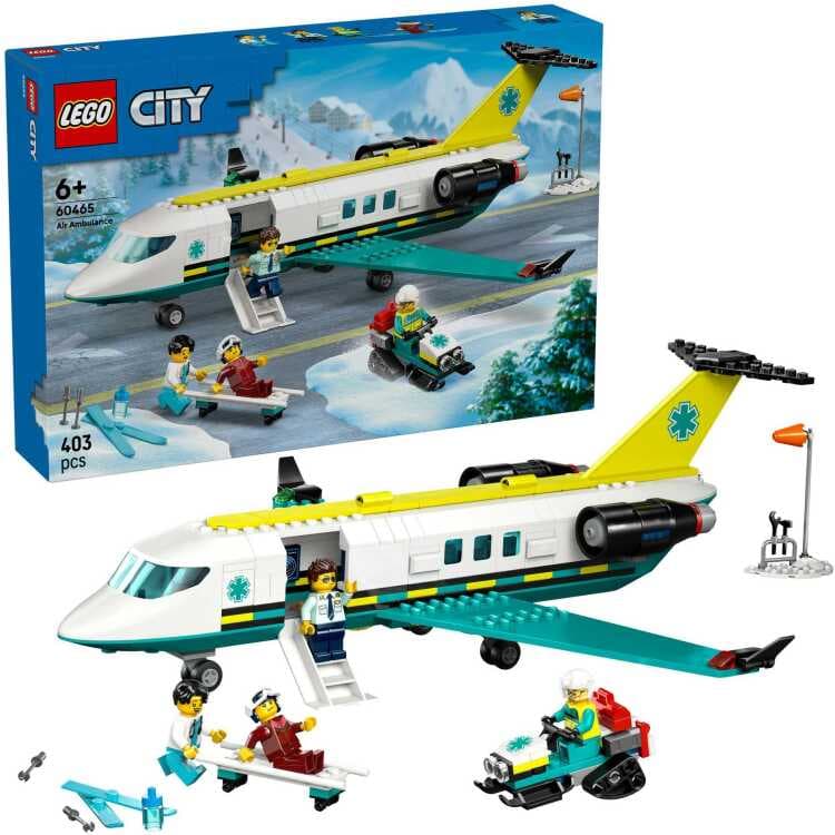 LEGO City - Ambulancevliegtuig Constructiespeelgoed — afbeelding 1