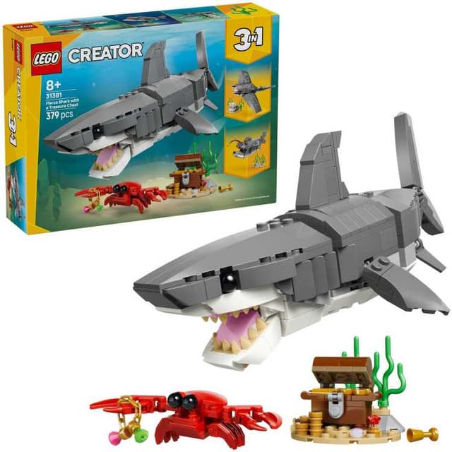 LEGO Woeste haai met schatkist Constructiespeelgoed