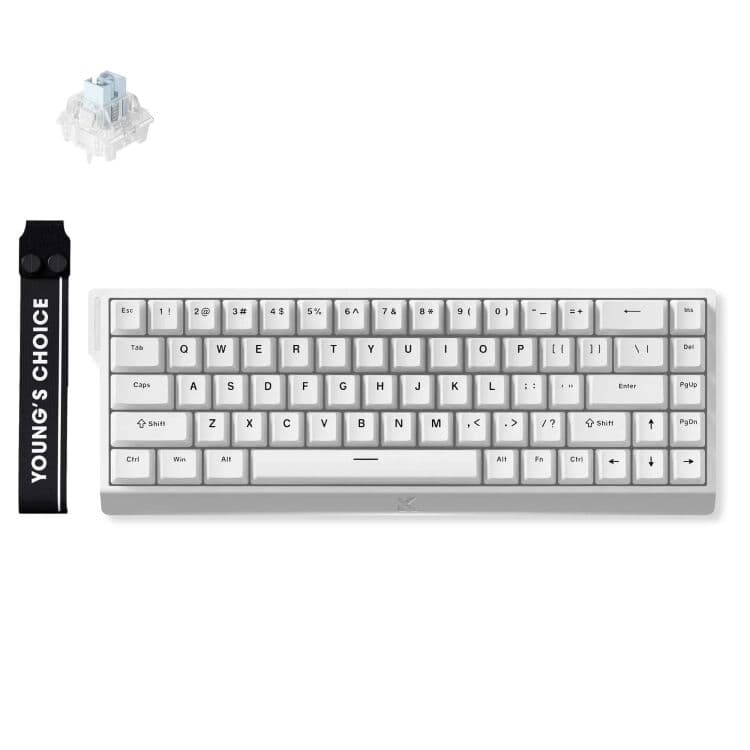 MCHOSE Ace 68 HE Magnetic Ice Blue wi US gaming toetsenbord — afbeelding 1