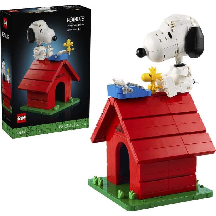 LEGO Ideas - Peanuts: Snoopy's hondenhok Constructiespeelgoed — afbeelding 1