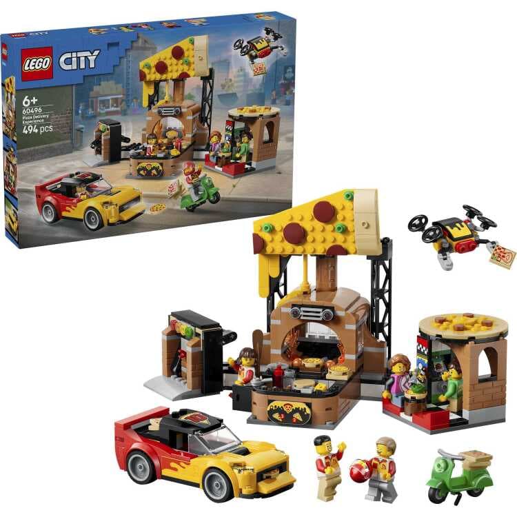 LEGO City - Pizzacentrale met voertuigen Constructiespeelgoed — afbeelding 1