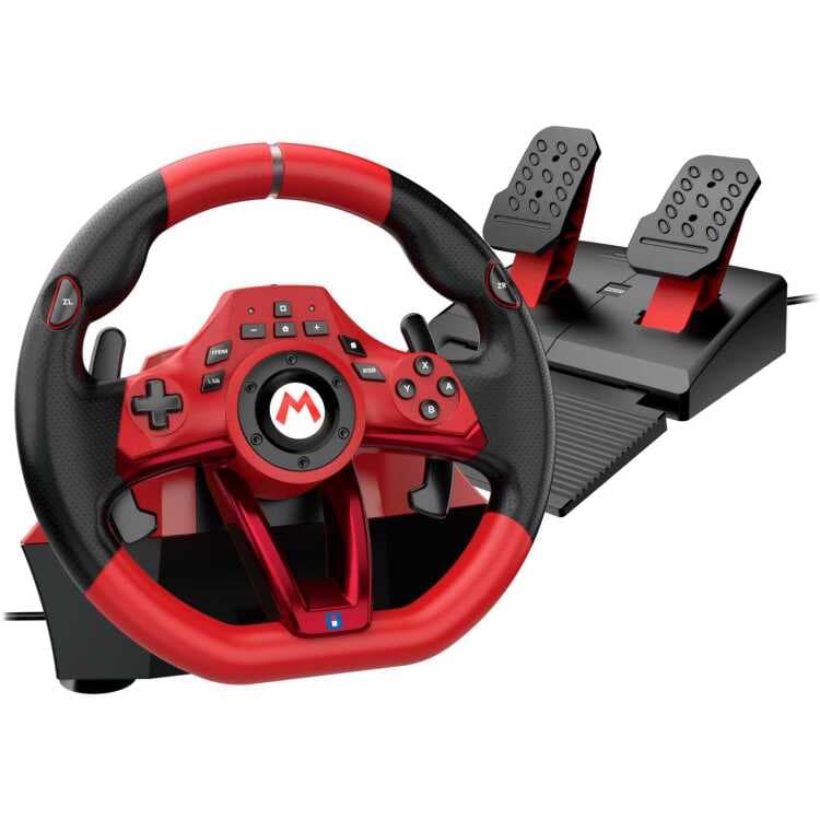 HORI Mario Kart Racing Wheel Pro Deluxe simulatorset — afbeelding 1